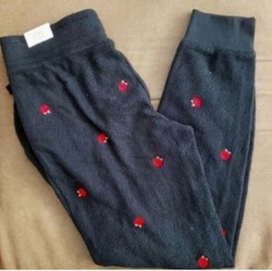 Victoria's Secret PINK rose Embroidered skinny jogger sweat pants